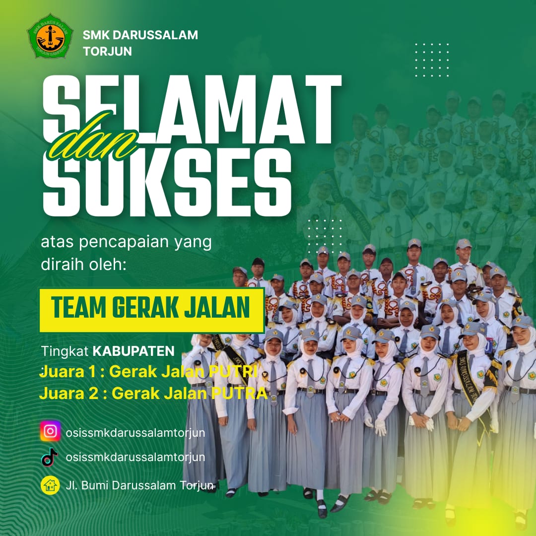 Pemenang Lomba Gerak Jalan Tingkat Kabupaten 